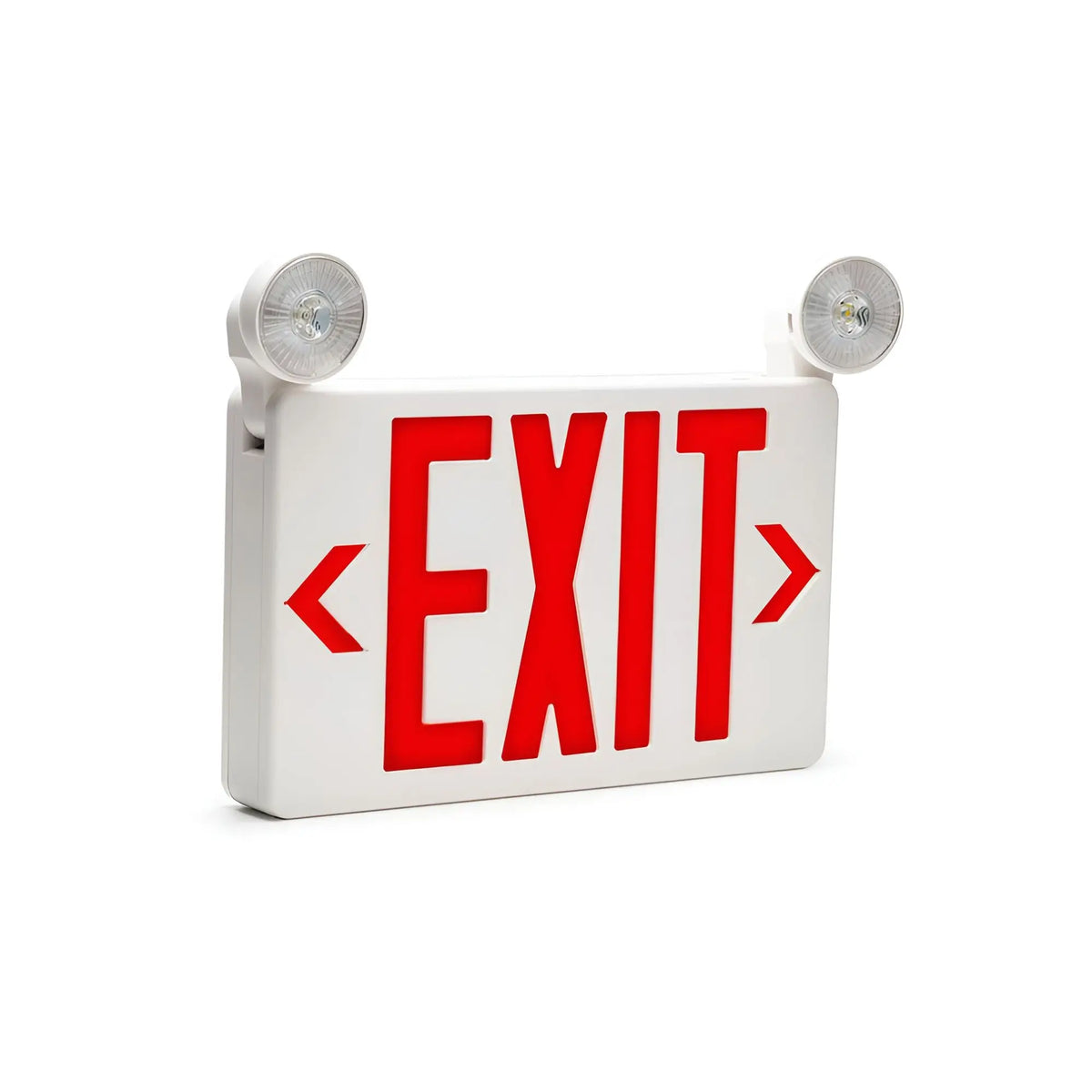 Compact Combo Exit Sign with Fully Adjustable LED 1 Watt Lamps