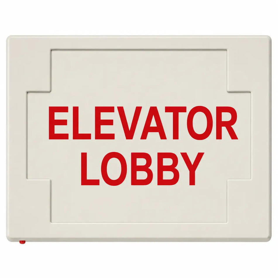 ELEVATOR LOBBY SIGN - LED - UNIVERSAL MOUNT - BATTERY, front view
