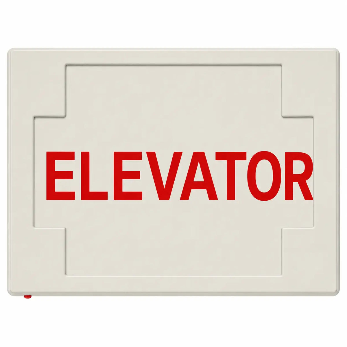 ELEVATOR SIGN - LED - UNIVERSAL MOUNT - BATTERY, front view