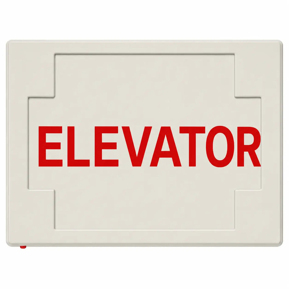ELEVATOR SIGN - LED - UNIVERSAL MOUNT - BATTERY, front view