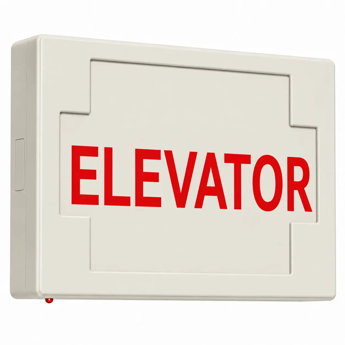 ELEVATOR SIGN - LED - UNIVERSAL MOUNT - BATTERY, side view