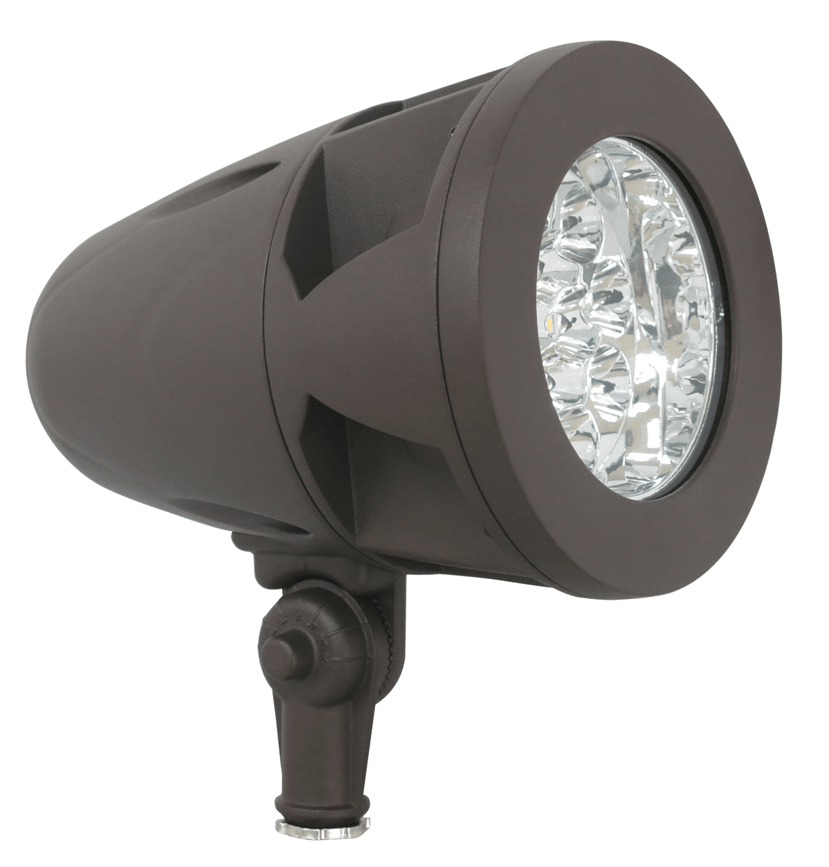 High lumen LED bullet flood light bronze housing 5000K