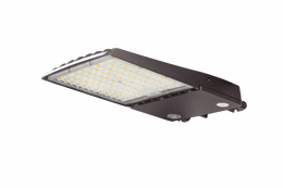 LED outdoor area light bronze housing sensor ready