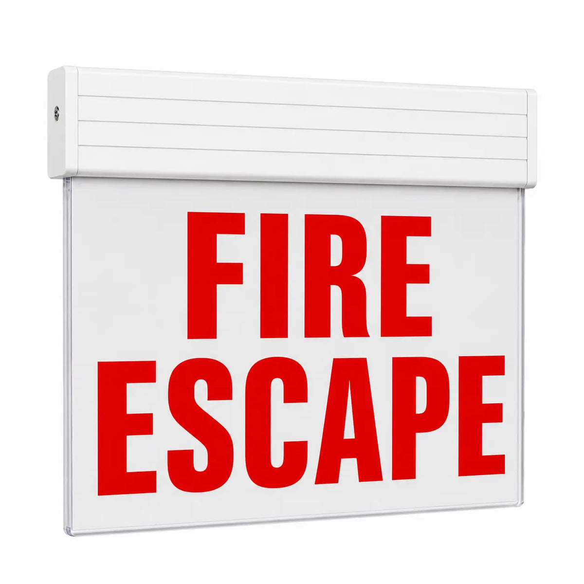 FIRE ESCAPE SIGN Edge lit - Chicago Approved, aluminum