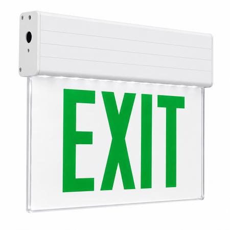 White Trim edge lit with white panel battery back up 
