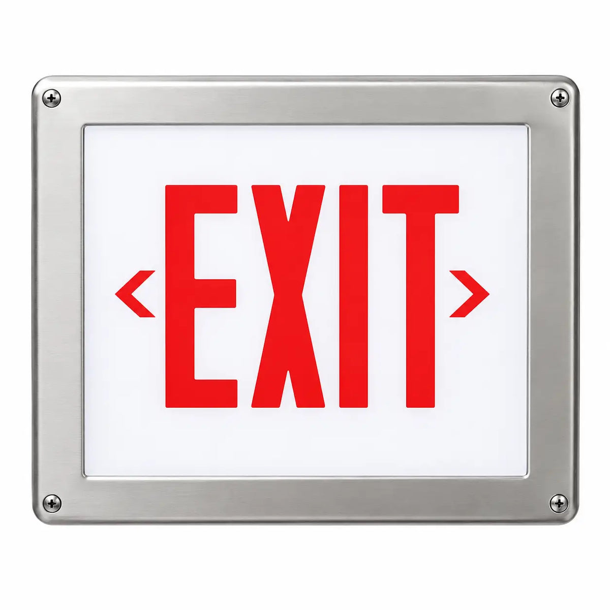 Hazardous Environment Exit Sign Class 1 Divison 2 - NEMA 4X, front view