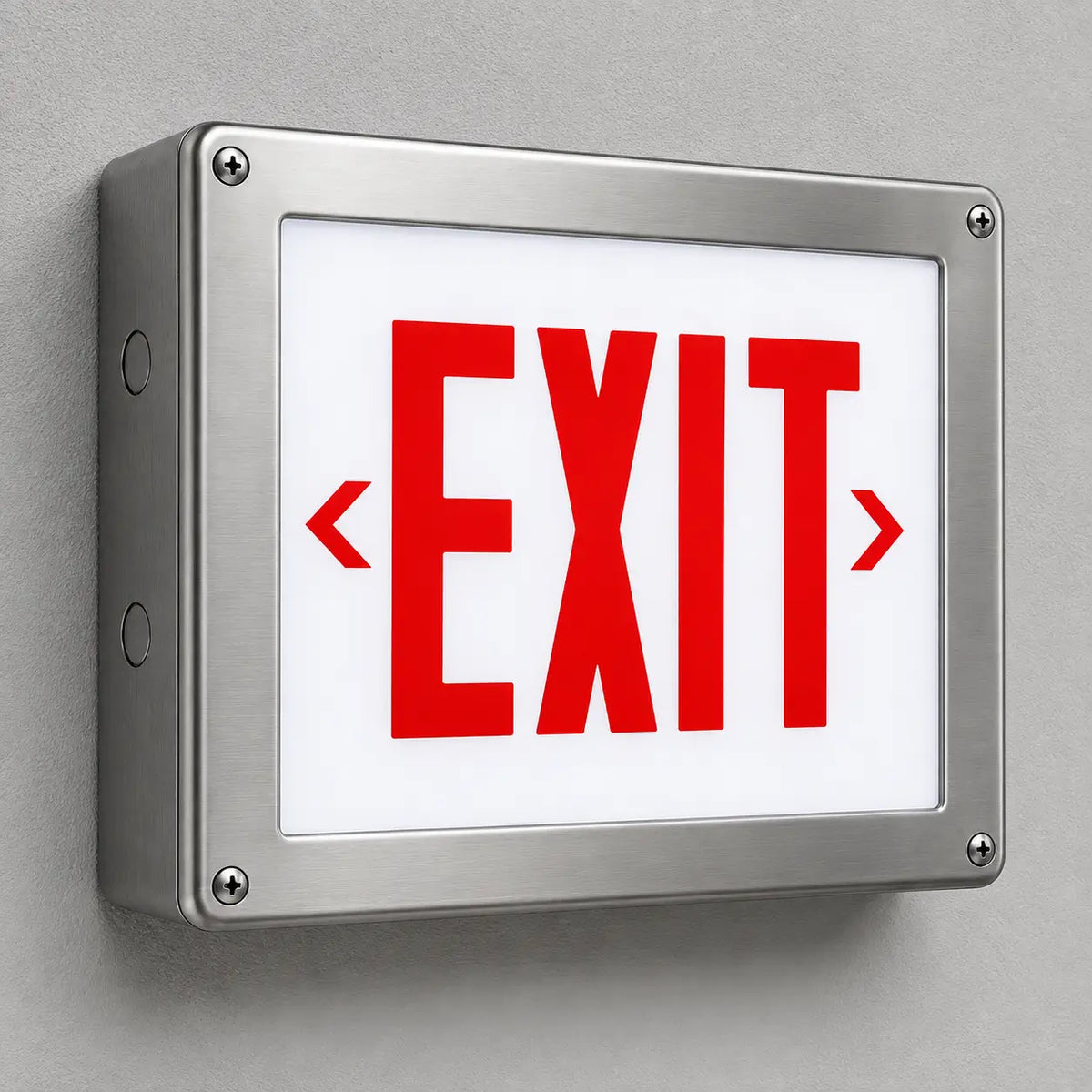 Hazardous Environment Exit Sign Class 1 Divison 2 - NEMA 4X, wall mount view