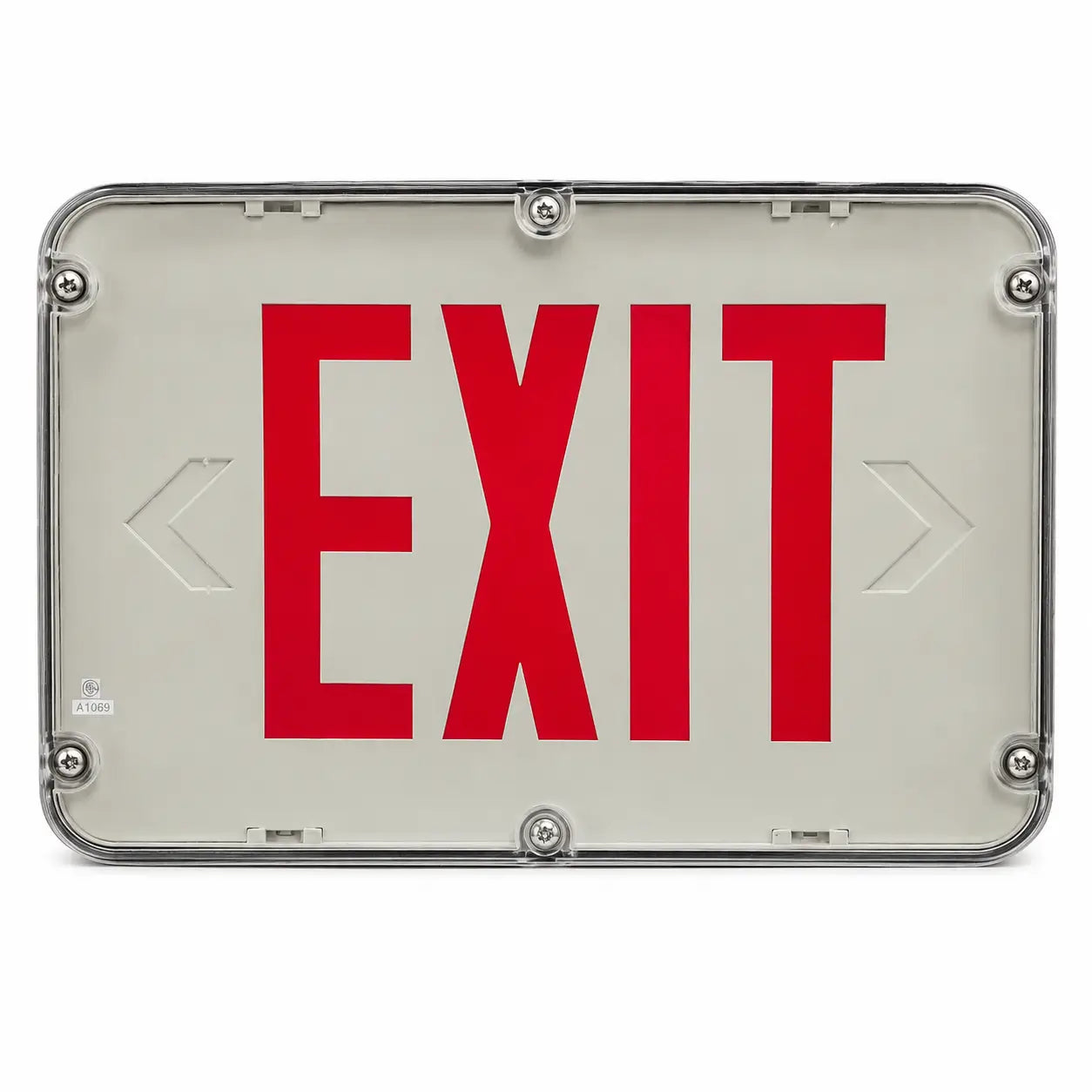 Hazardous Location Class 1 Division 2 Exit Sign, front view