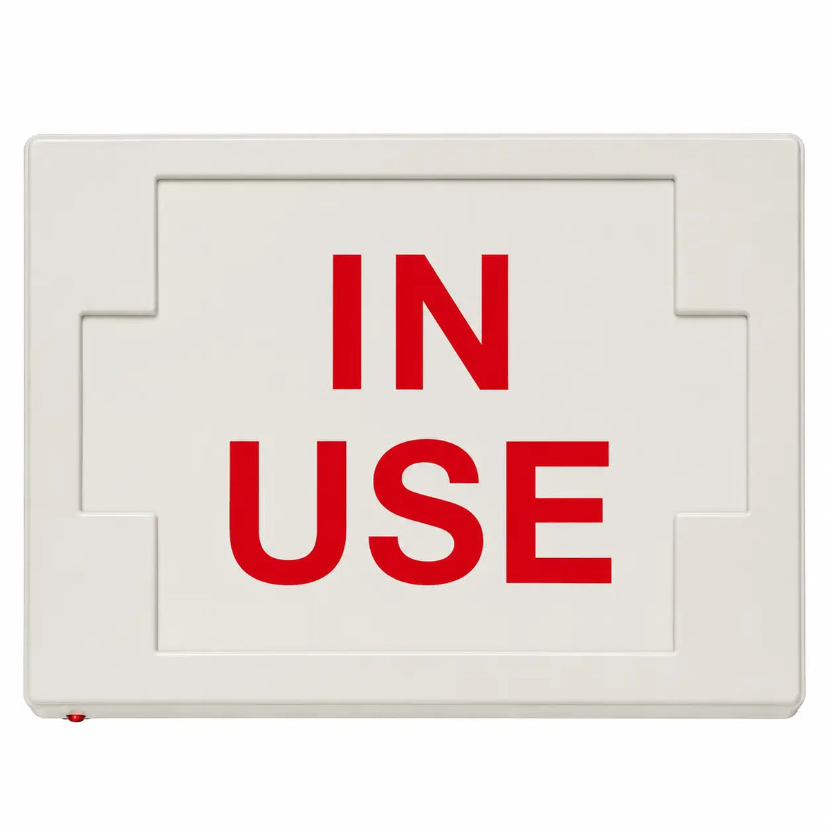 In Use Sign - Universal Mount - Battery, front view