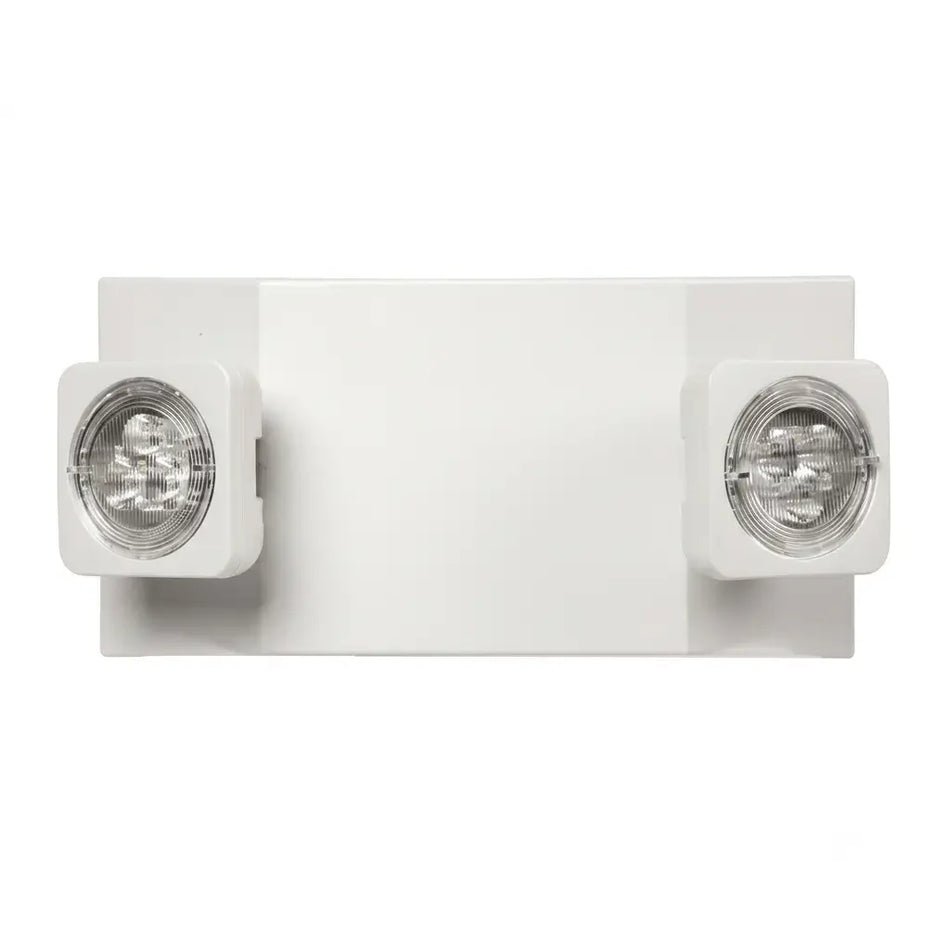 LED Emergency Light Fixture - 1.5 Watt Lamp Heads -Slim Profile - 5 Year warranty