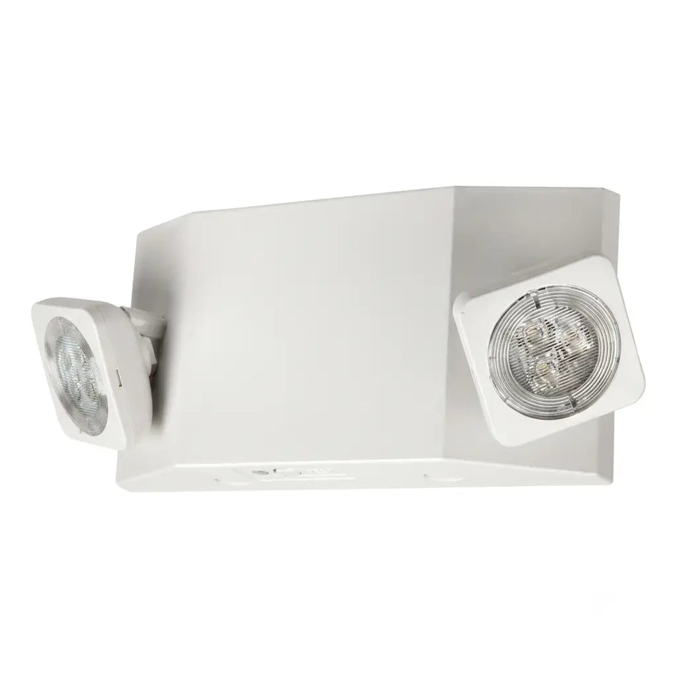 LED Emergency Light Fixture - 1.5 Watt Lamp Heads -Slim Profile - 5 Year warranty