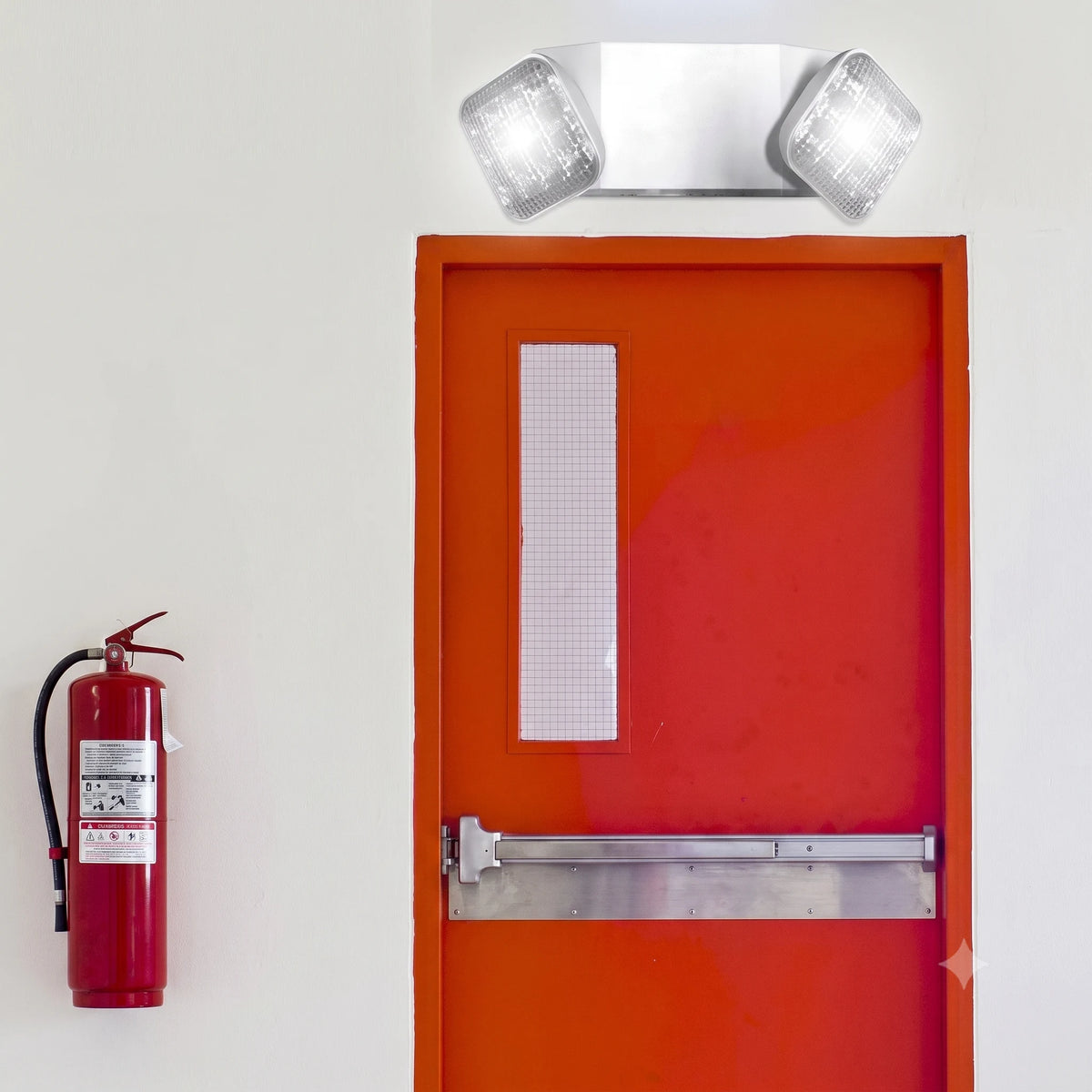 LED Two Head Emergency Light - 90 Minute Battery- 5 Yr Warranty - UL Listed