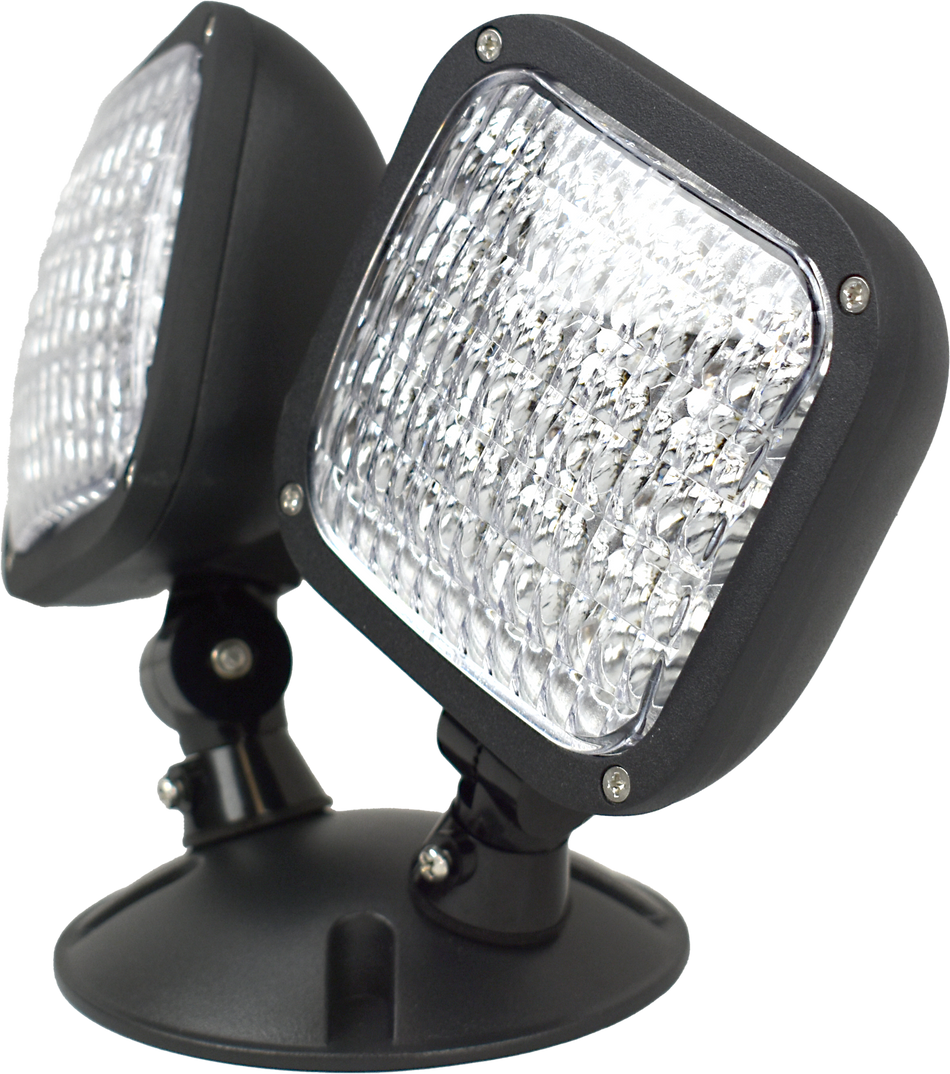 wet remote lamps black double head - low voltage 