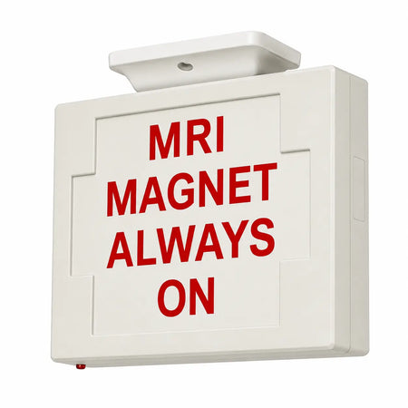MRI MAGNET ALWAYS ON SIGN - LED - UNIVERSAL MOUNT - BATTERY, ceiling mounting