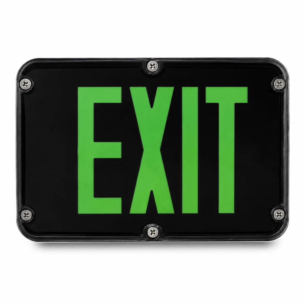 Nema4x and NSF Exit Sign IP66 Rated- Battery - UL Listed, front view