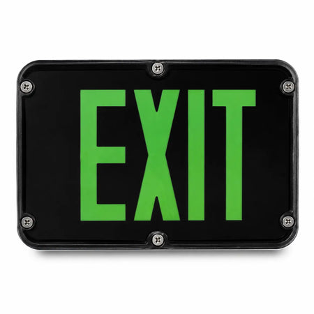 Nema4x and NSF Exit Sign IP66 Rated- Battery - UL Listed, front view