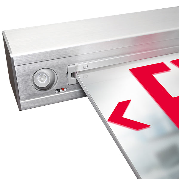 Combo Edge lit Exit Sign with Lights 