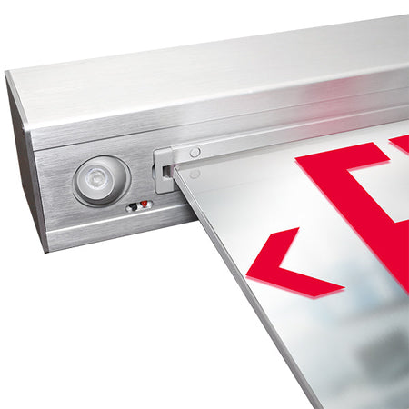 Combo Edge lit Exit Sign with Lights 