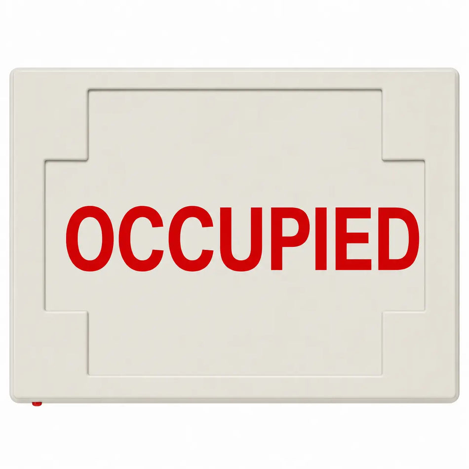 OCCUPIED SIGN - LED - UNIVERSAL MOUNT - BATTERY, front view