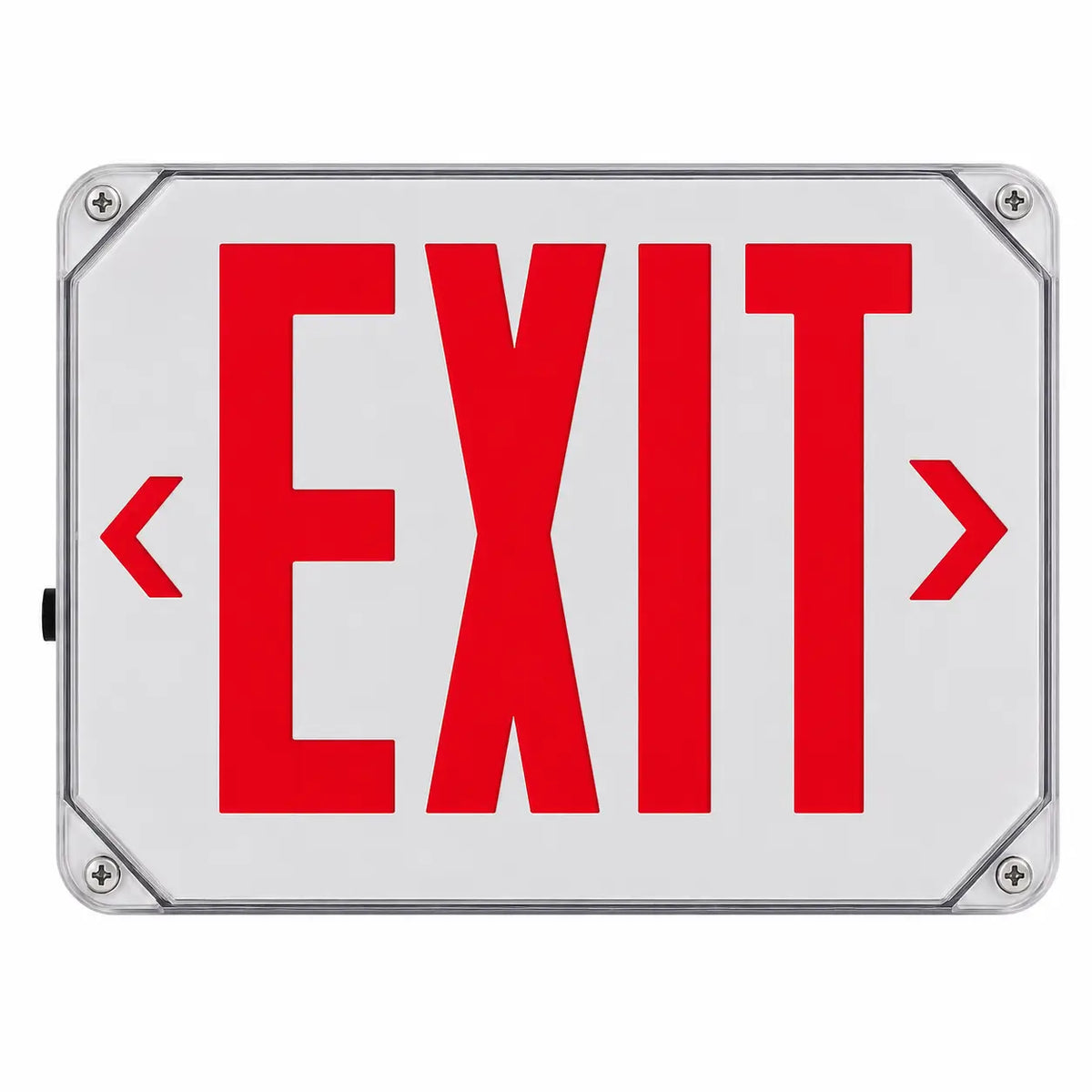 Outdoor Rated New York City Approved Wet Location LED Exit Sign 8" Letters, front view