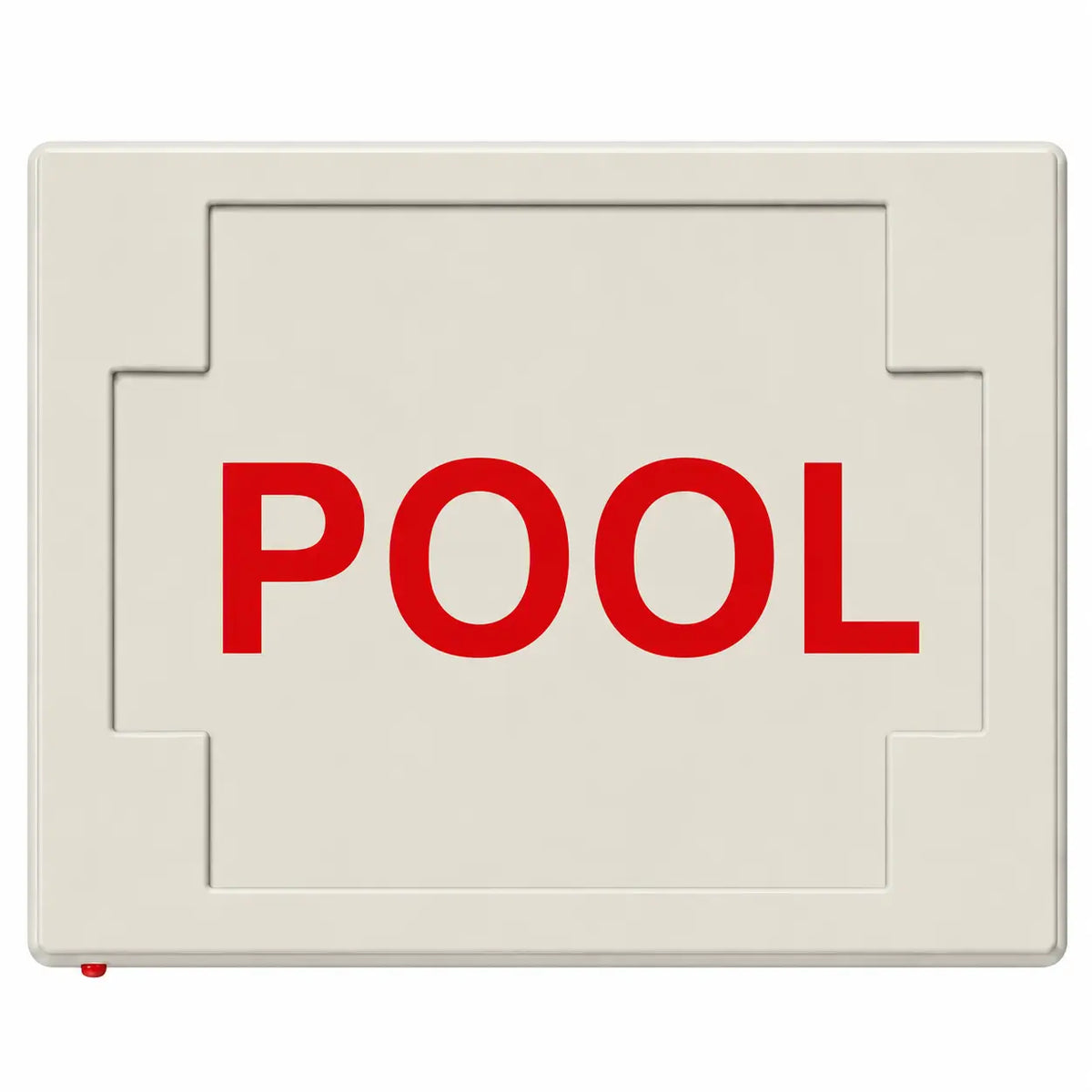 POOL SIGN - LED - UNIVERSAL MOUNT - BATTERY, front view