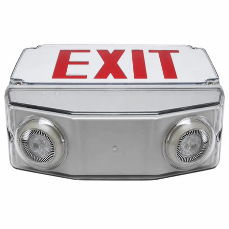Remote Capable Wet Location All LED Emergency Combination Exit Sign, bottom view