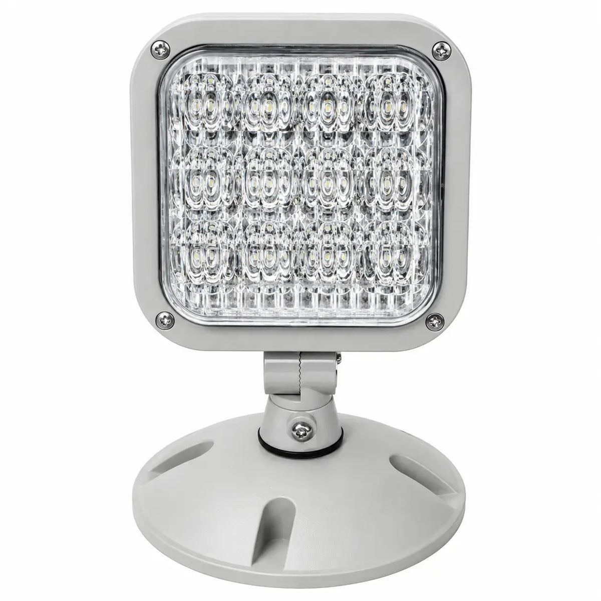 Remote Head LED - Outdoor - Weather Proof - Multi Volt - Single Square Lamp, front view