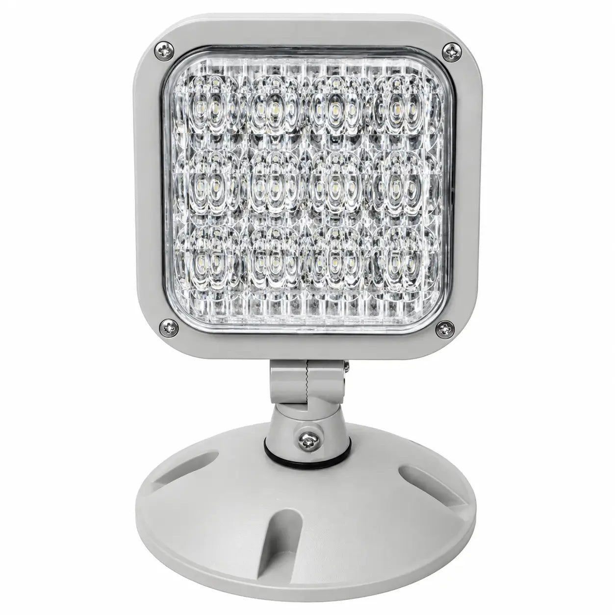 Remote Head LED - Outdoor - Weather Proof - Multi Volt - Single Square Lamp, front view