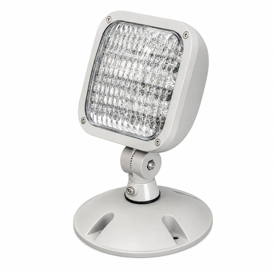 Remote Head LED - Outdoor - Weather Proof - Multi Volt - Single Square Lamp, side view