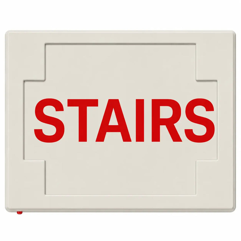 STAIRS SIGN - LED - UNIVERSAL MOUNT - BATTERY, front view