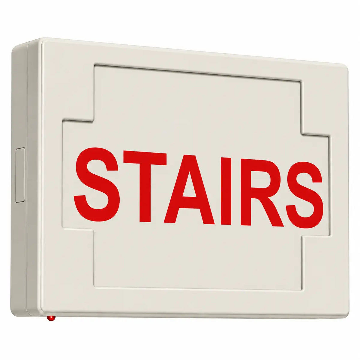 STAIRS SIGN - LED - UNIVERSAL MOUNT - BATTERY, side view