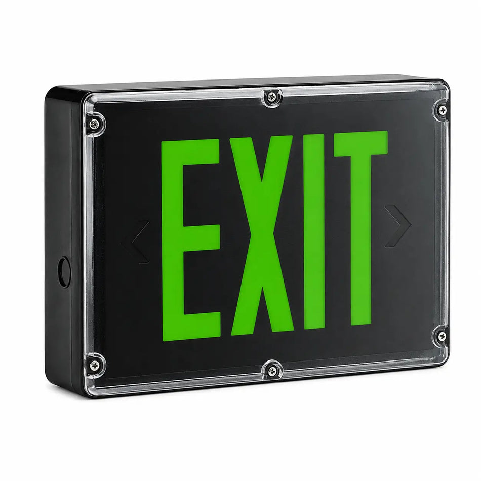-40 Freezer Rated Exit Sign Battery - NEMA4x Compliant -Green