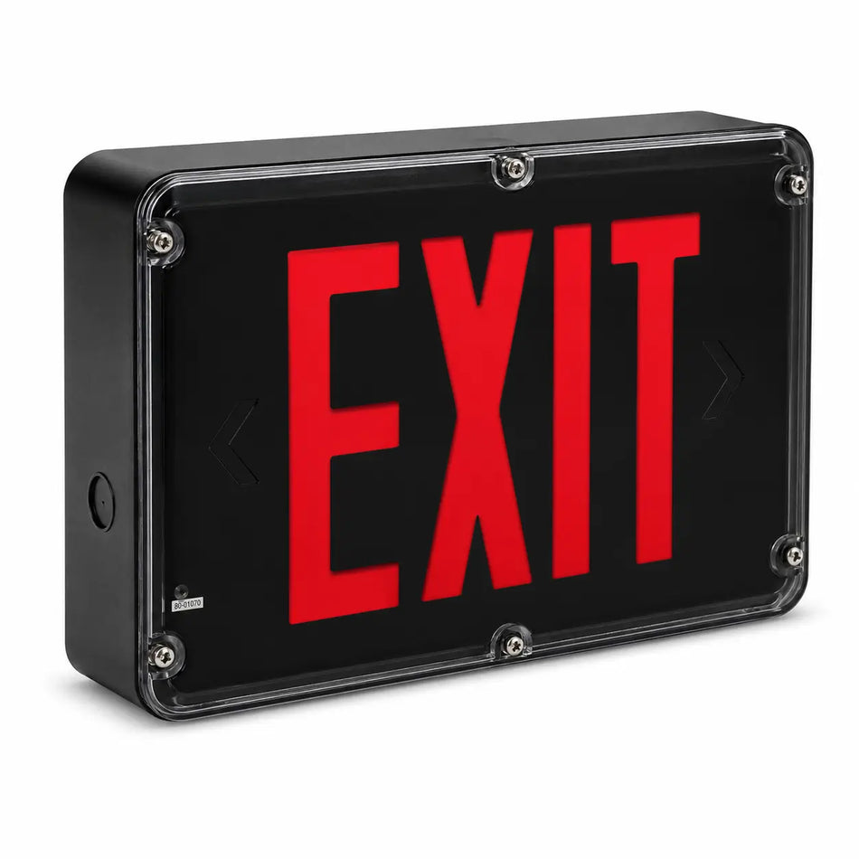 -40 Freezer Rated Exit Sign Battery - NEMA4x Compliant -RED 