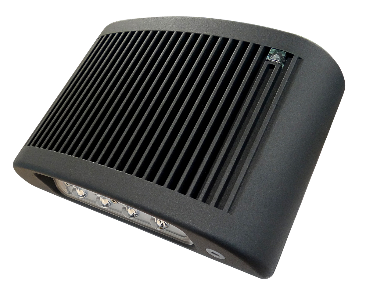 Wall Pack LED with Battery - Black Housing 
