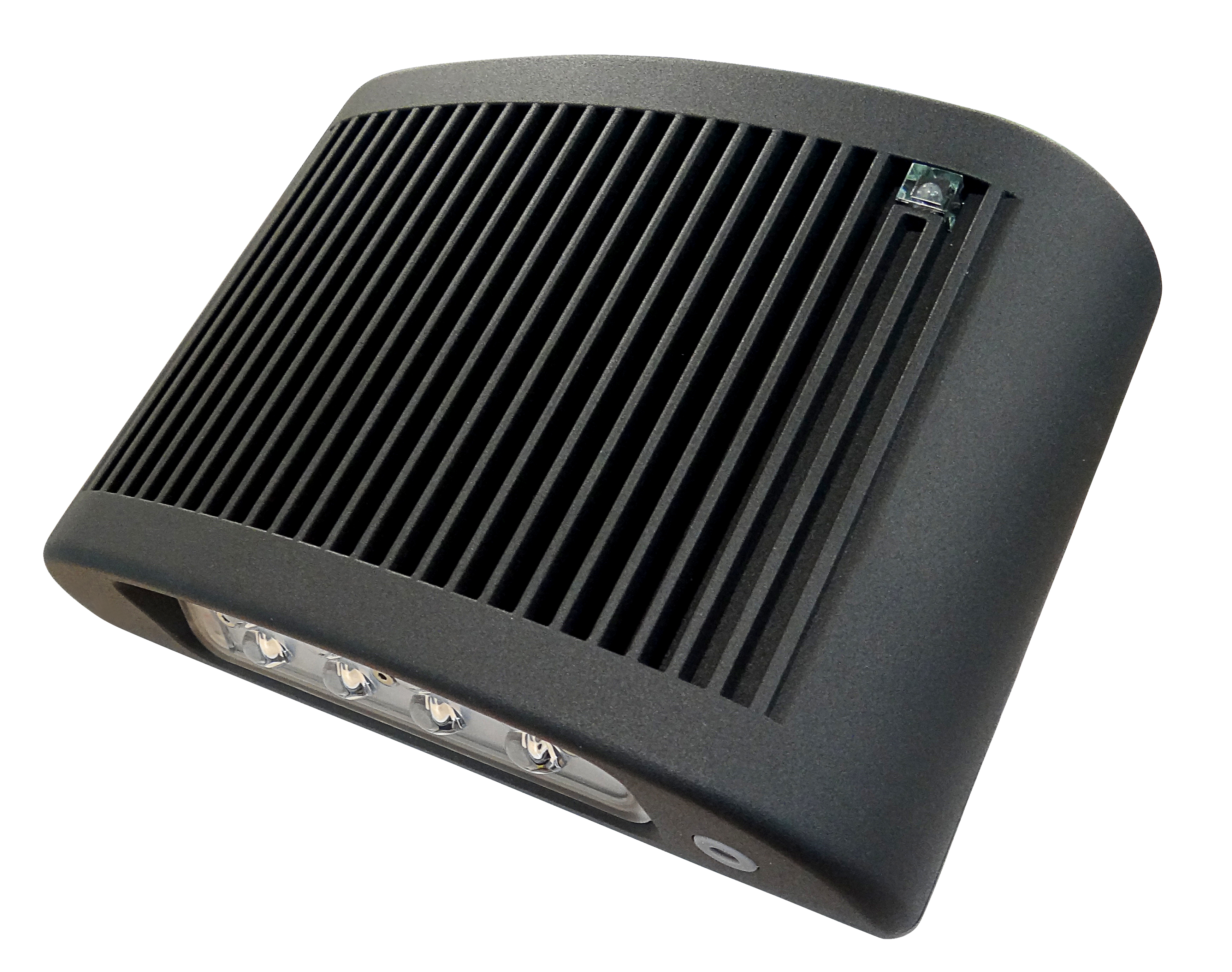 Wall Pack LED with Battery - Black Housing 