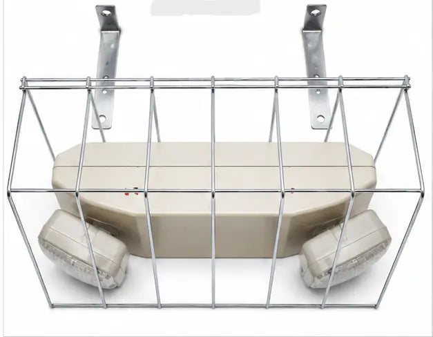 Ceiling mounted wire guard for exit sign or emergency light 13.5 x 15 x 6 inches