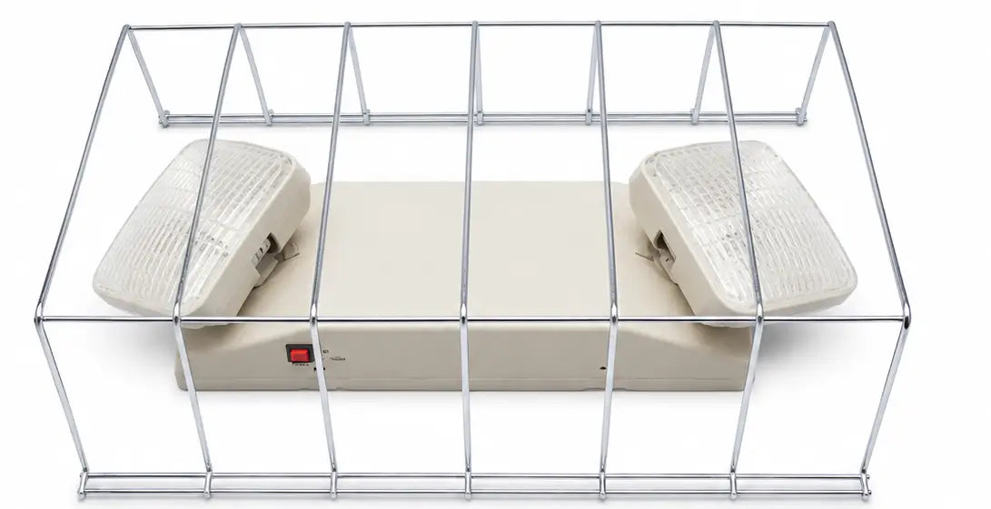 Wire guard for exit sign or emergency light 13.5 x 15 x 6 inches