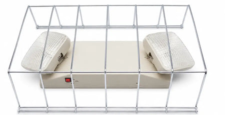 Wire guard for exit sign or emergency light 13.5 x 15 x 6 inches