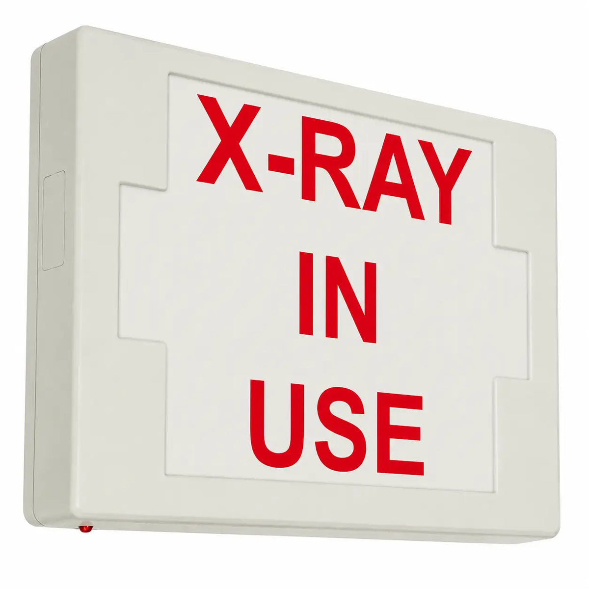 X-RAY In Use Sign - LED - Universal Mount- Battery, side view