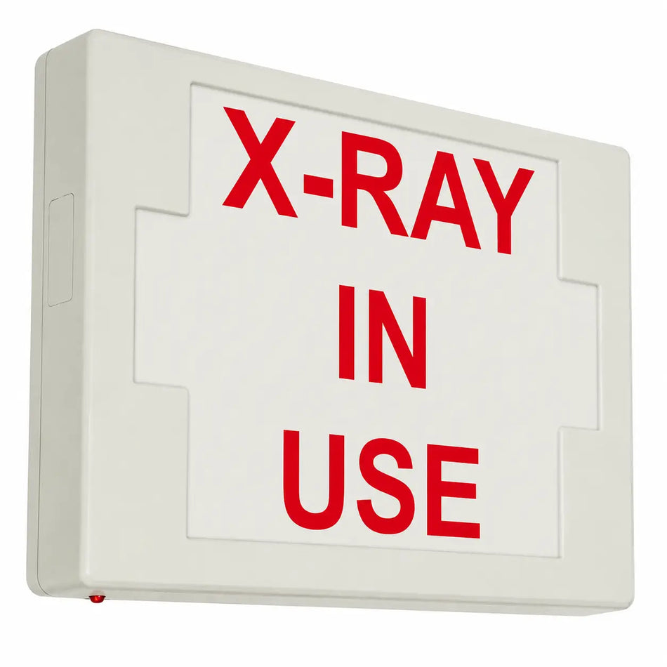 X-RAY In Use Sign - LED - Universal Mount- Battery, side view