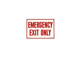 Photoluminescent Fire Safety "Emergency Exit Only" Sign