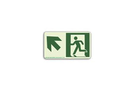 Photoluminescent Directional Sign Up Left