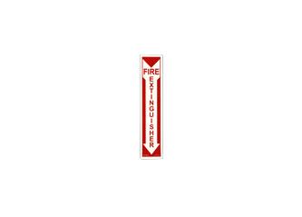 Red letter Photoluminescent Glowing Fire Safety Sign Fire Extinguisher with Arrow