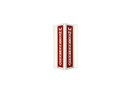 Photoluminescent Fire Safety Sign Rigid Screen Printed Fire Extinguisher with Arrow Down V Sign