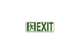 Photoluminescent Directional Sign Left Exit