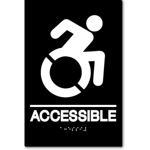 ACCESSIBLE Speedy Wheelchair Sign - NY and CT