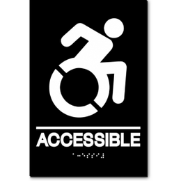 ACCESSIBLE Speedy Wheelchair Sign - NY and CT