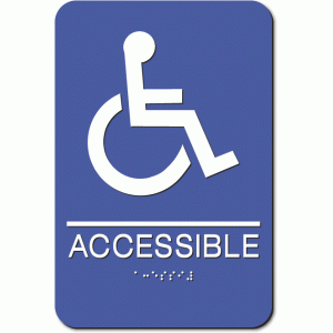 ACCESSIBLE Wheelchair ADA Sign - Styrene