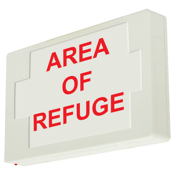 AREA OF REFUGE SIGN - LED - UNIVERSAL MOUNT - BATTERY – Exit Sign Warehouse