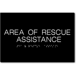 AREA OF RESCUE ASSISTANCE Sign